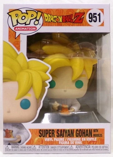 Funko Pop 2021 Animation Dragon Ball Z 951 Super Saiyan Gohan With Noodles Vinyl