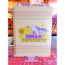 Hello Kitty  Friends Spiral Notebook 5 Tab Lined Journal Sunshine 2025 Sanrio
