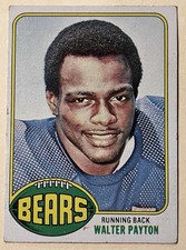 Topps 1976 Walter Payton Rookie Football Card #148 Chicago Bears NFL Base Set. rookie card picture