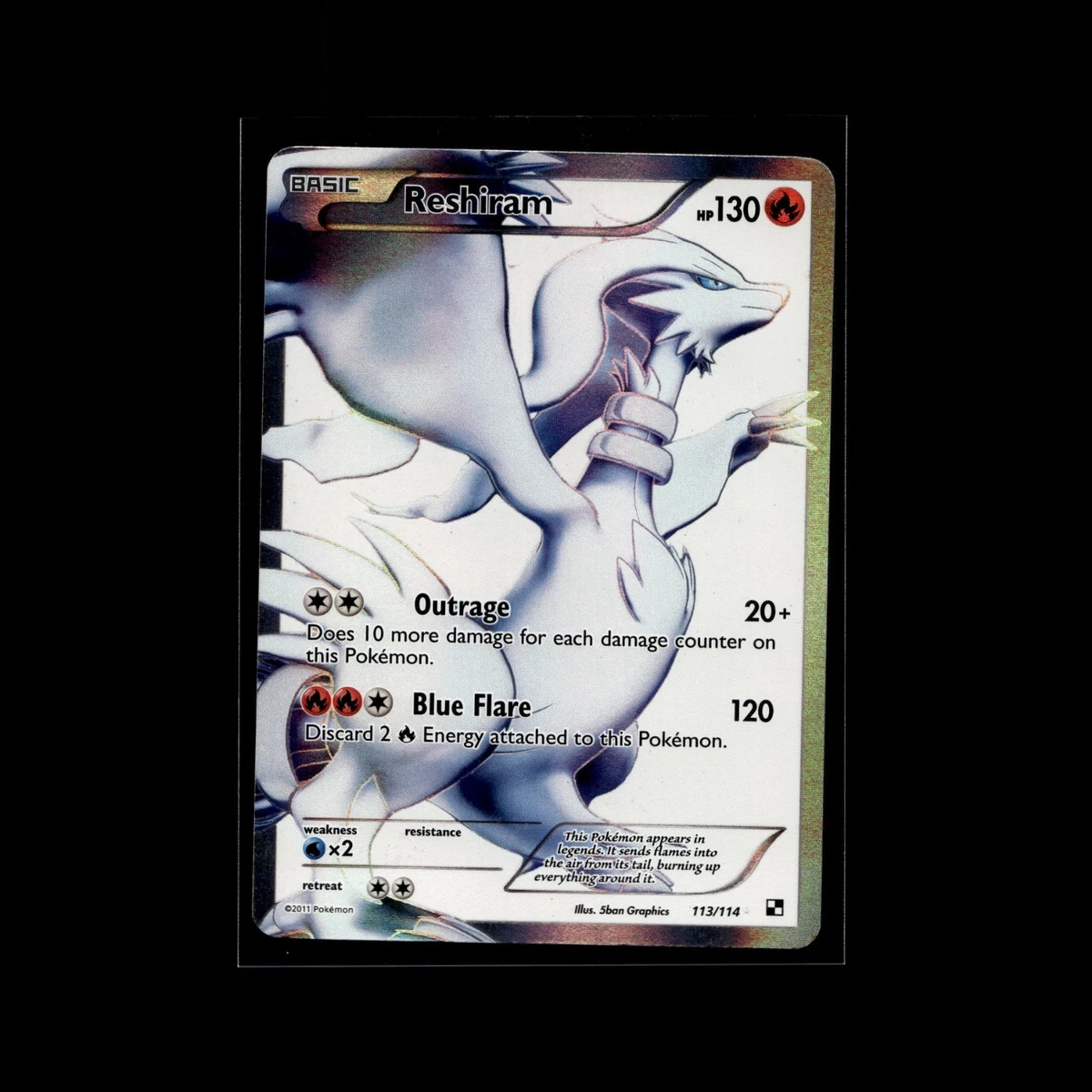 Las mejores ofertas en Reshiram 113/114 Black & White | eBay