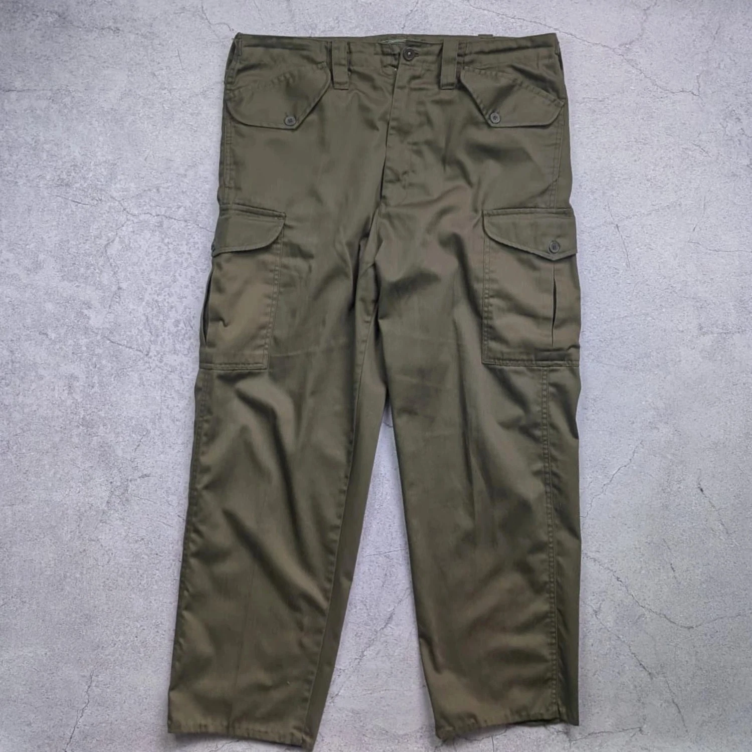 Champion Cargo Trousers Mens 36 W36 Olive Green Combat Field Workwear Hiking XL
