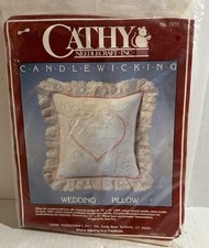 Cathy Needlecrafting Candlewicking "Wedding Pillow"  No. 7955 Craft Kit