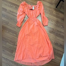 American Eagle NWT Cut-Out Back Coral Maxi Dress XL