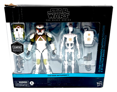 Star Wars Battlefront II Black Series Clone Commando & B1 Battle Droid