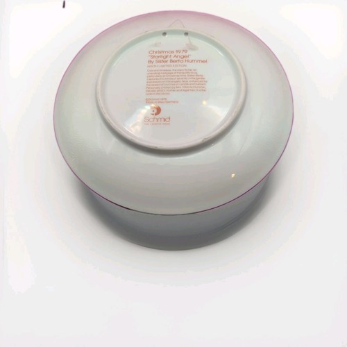 Sister Bertha Hummel Collector Christmas Plate 1979 "Starlight Angel" Schmid - Picture 2 of 3