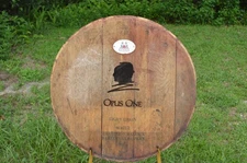 2007 Opus One Logo Napa Valley Vineyard Wine Barrel Lid/Head