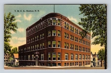 Nashua NH-New Hampshire YMCA Building Vintage c1942 Postcard
