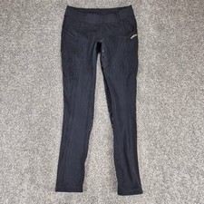 Kerrits Ice Fil Full Seat Tech Tight Womens Medium Black Equestrian Breeches