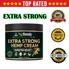 HEMP CREAM EXTRA STRONG 3.4 oz  Relieves Muscle, Joints, Knees, Shoulder