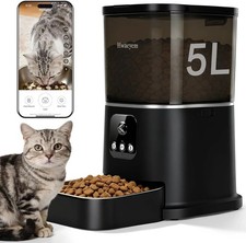 5L Automatic Cat Feeder with Camera WiFi - Smart App Control and Night Vision