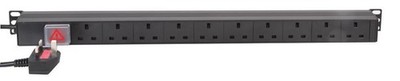 LMS DATA - 10 Way Switched 13A  Mains Sockets Vertical PDU