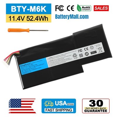 BTY-M6K Laptop Battery For MSI Stealth Pro MS-17B4 MS-16K3 GF63 Thin 8RD