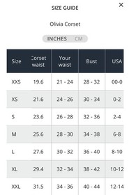 Perfect Corset NY: Olivia Women&rsquo;s Size Medium