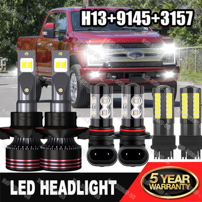 LED Headlight Fog Turn Bulbs For Ford F250 F350 F450 F550 Super Duty 2005-2018