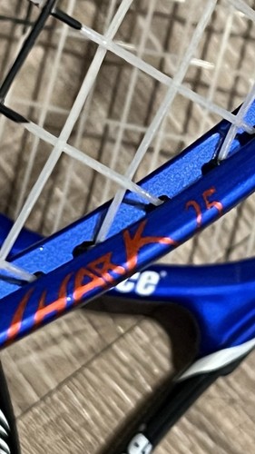 Lot Of 2 Prince Shark 25 Tennis Racquet Blue Force 3 Stability Excellent Cond - Picture 5 of 8