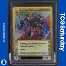 2007 CHAOTIC DAWN OF PERIM #77/232 PRINCE MUDEENU SUPER RARE RIPPLE FOIL