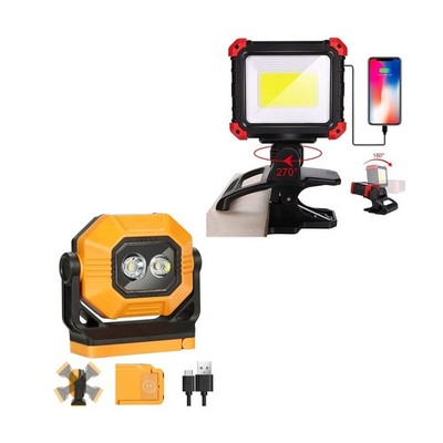 Portable COB Magnetic Lights & Clip on Work Light Clamp WorkLight W... Fast Ship