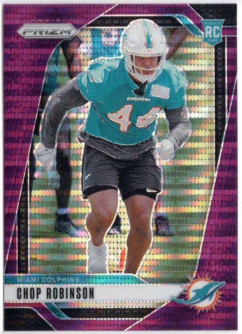 2024 Panini Prizm Purple Pulsar Chop Robinson Rookie Parallel Card RC #319