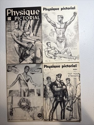 Physique Pictorial Vol. 10 # 1, 2, 3 and 4 Published in 1960 and 1961.
