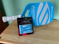 Selkirk Amped Pro Air Invikta Paddle Blue with Free Blue Edge Guard Tape 