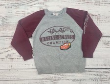 Vintage Y2K Disney Store Lightning McQueen “Racing Series Champion” Knit Sweater