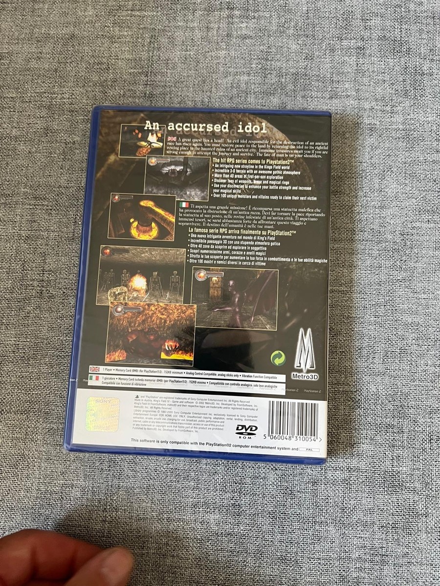 King's Field IV Sur PS2 – Version PAL FR, Complet, Très Bon état