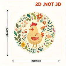 2D Flat2D FlatA 2D Flat Piece, Vintage Reusable Classic No Power Needed 8Inch Ro