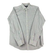 Polo Ralph Lauren Long Sleeve Button Up Shirt, White Multicolor Check, Men's XL