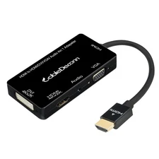 Multiport 4-In-1 HDMI to HDMI DVI 4K VGA Adapter Cable with Audio Output Adapter