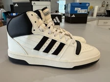 Size 7 - Adidas Break Start Mid White Black W