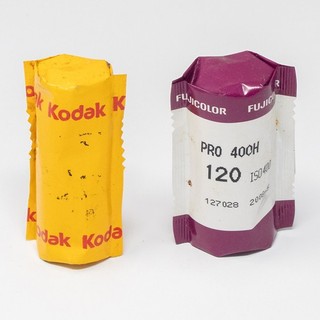 Lof of 2 Expired 120 Film Rolls Fujifilm Pro 400H Mystery Kodak