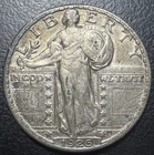 1926 P Standing Liberty Silver Quarter Dollar 25c Lustrous AU Rare US Type Coin