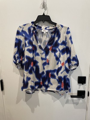 Evereve popover tee, top or shirt - Size Large - Puff Sleeves!