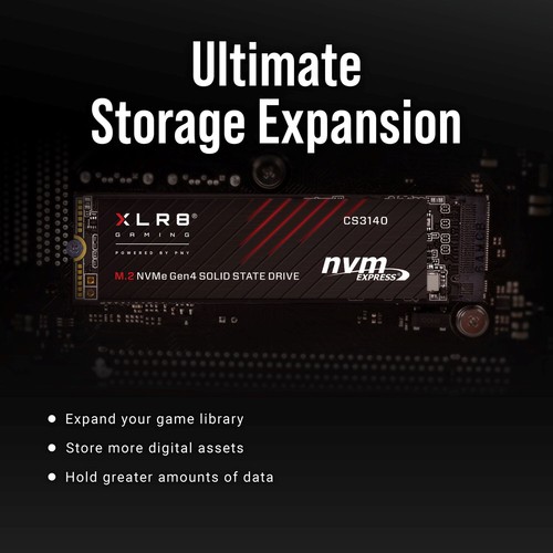 PNY 1TB SSD 7500MBs XLR8 CS3140 PCIe4.0 NVMe M.2 2280 Internal Solid State Drive - Picture 5 of 6