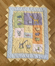 Carters John Lennon Real Love Baby Quilt Crib Comforter Animals Nursery Blanket