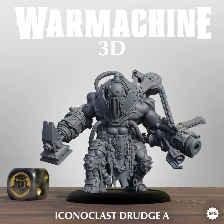 Warmachine Iconoclast Drudges Miniatures Printing Service Free Shipping - Image 4 of 4