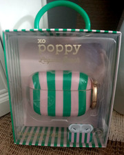 XO Poppy AirPods Case Laguna Beach for Air Pods Pro W/ Carabiner Clip NIB