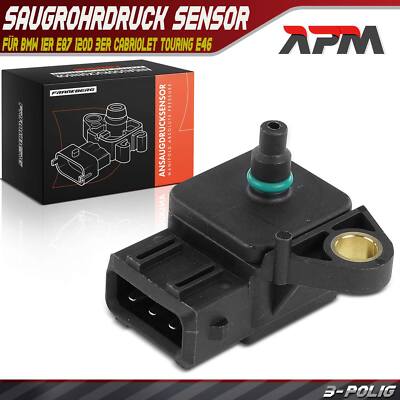 Saugrohrdruck Sensor für BMW 1er E87 120d 3er Cabriolet Touring E46 318d 320d