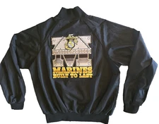 Auburn Sportswear Jacket With US Marines  Patch On Back