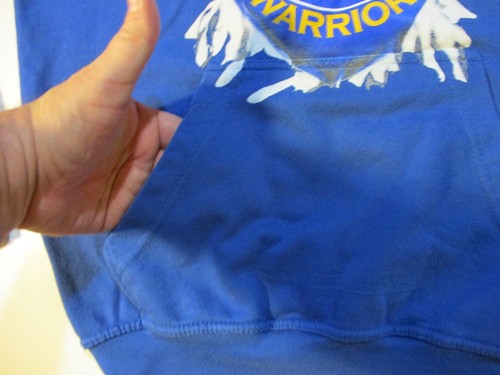 GOLDEN STATE WARRIORS HOODED SWEATSHIRT YOUTH LARGE HOODIE - Picture 3 of 9