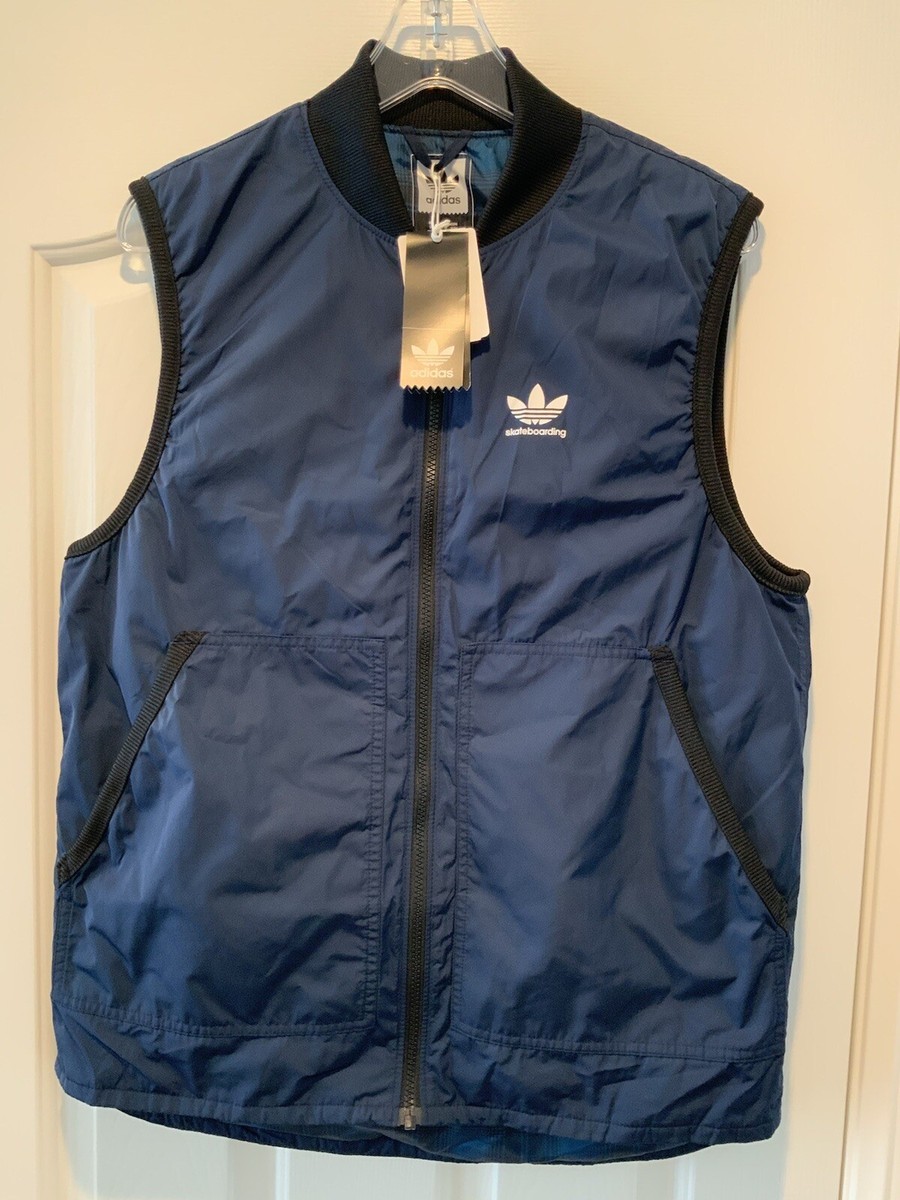 Adidas Originals Skateboarding Meade Vest Gilet BR4025 Navy Men’s Medium - Main Image