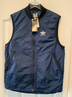Adidas Originals Skateboarding Meade Vest Gilet BR4025 Navy Men’s Medium 