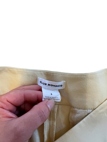 CLUB MONACO Lindell Culotte Pantalon Chamomile Size 6 - Picture 10 of 10
