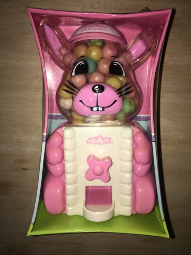 Carousel Gumball Pink Bunny Gumball Machine and Bank New In Box NOS 1992 - Picture 6 of 7