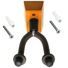 SHIPS FROM USA - BlueDot CHERRY COLOR WOOD WALL MOUNT GUITAR STRING HANGER *NEW*