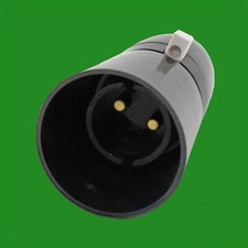2x Bayonet PendantT2 Socket, BC, B22, Switched Lamp Light Bulb Holder 