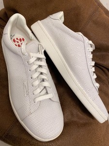 superga perforated leather sneakers