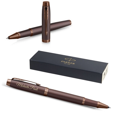 Parker IM Monochrome Premium-Rollerball Burgundy mit Gravur  graviert
