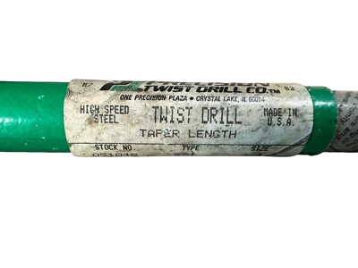 Precision Twist Drill CO 051048 R51 3/4 Drill Bit High Speed Steel Taper Length