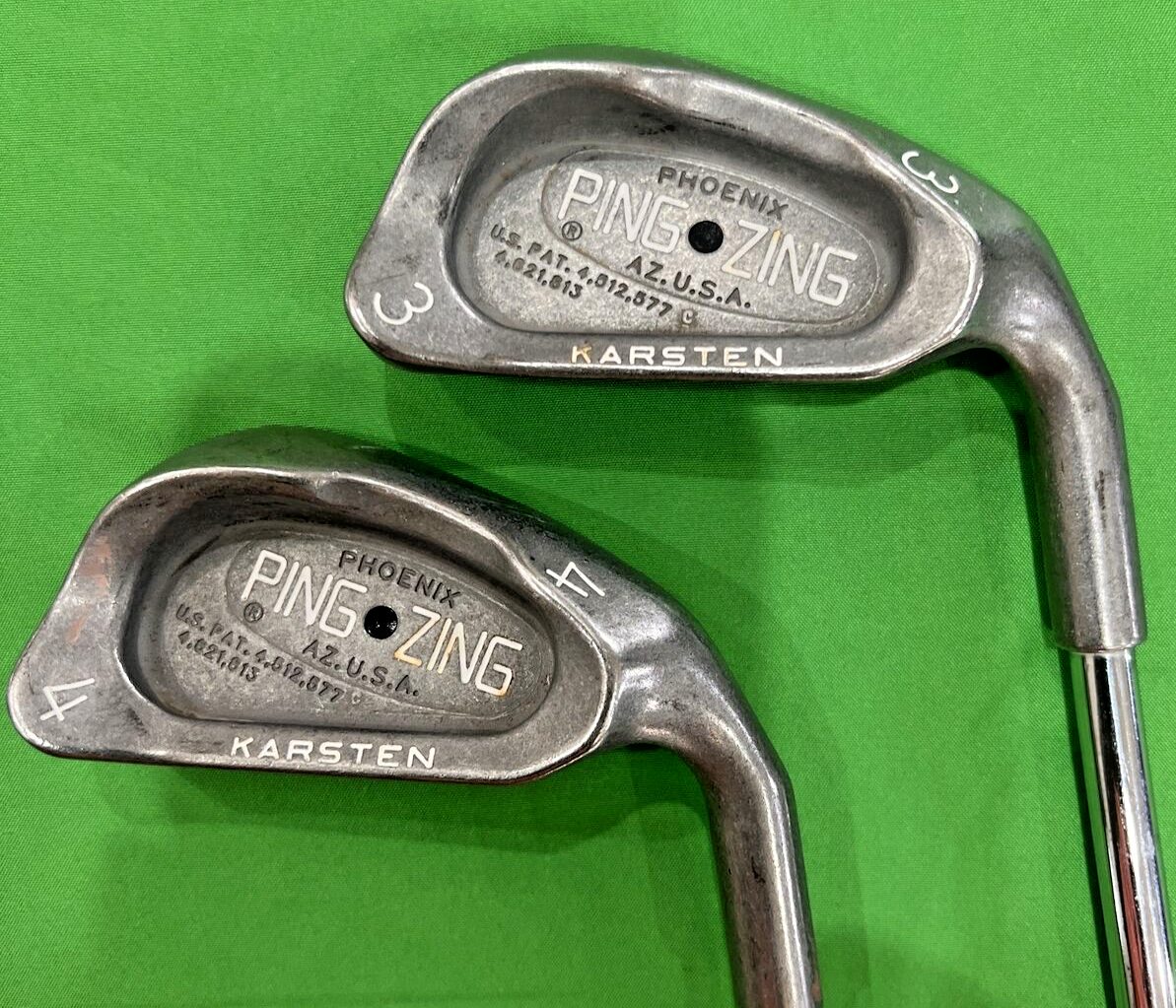 Ping Zing Irons 3 & 4 Black Dot RH Steel KT-M Shafts | eBay